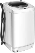 Costway Waschmaschine, Toplader inklusive. Pumpe, Leistung 240W klein für Appartement, Wohnmobil & Camping, Mini 3,5KG, 6 Betriebsprogramme