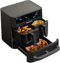 Heißluftfritteuse, Cuisinart Tri Zone 13,6L & Ofen, 3 Kochzonen, 2×4,3L Körbe + 5L Ofen, 9-in-1: Frittieren, PFAS-frei, XXXL-Kapazität, Rösten, Backen