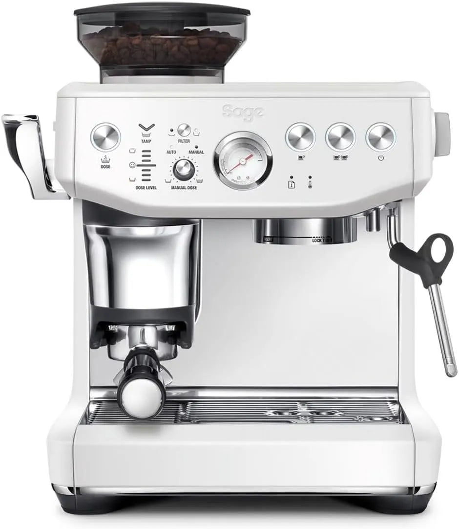 Sage Kaffeemaschine, The Barista Express Impress, Intelligente Dosierung, 25 Mahlgradeinstellungen, Meersalz