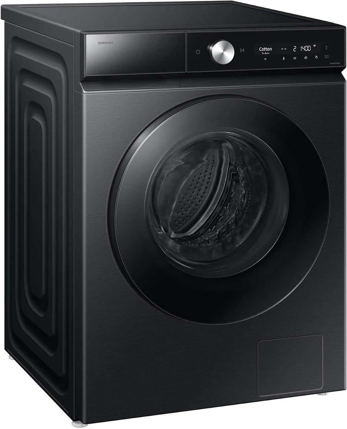 Samsung Waschtrockner WD90DB8B85GBU2, Waschmaschine und Trockner in einem, SuperSpeed 39 Min. Waschprogramm, EEK: D, AI Ecobubble, in Schwarz, 10%