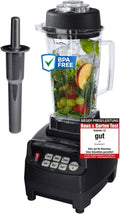 Standmixer 6-Klingen-System, mit 3 PS, OmniBlend Smoothie Maker 2L in schwarz I Smoothie Mixer inklusive. BPA-freiem Behälter, Motor