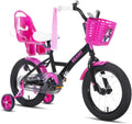 Fahrrad, in Schwarz, KEANO JOYSTAR Zinnia 14 Zoll Kinderfahrrad für Mädchen von 3-5 Jahren