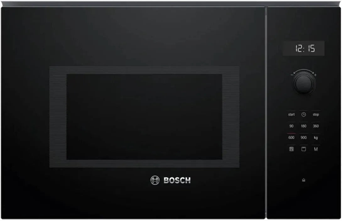 Bosch Mikrowelle BEL554MB0, Maße 38 x 59 cm, Drehteller 31,5cm, Türanschlag Links, LED-Touchdisplay, Serie 6 Einbau, Leistung 900 W
