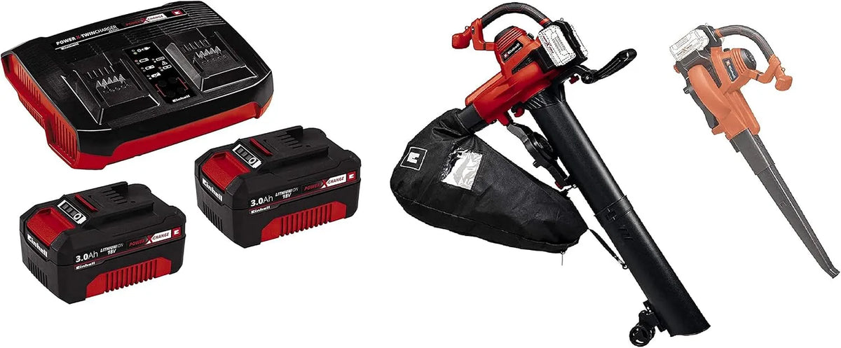 Einhell Laubsauger GE-CL 36, Akku /230 Li E Power X-Change, max. 225 m³/h, Spannung 18 V, Fassungsvermögen 45 L Fangsack, 230 km/h, Li-Ion, Blasrohr