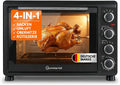 Backofen, Leistung 1500W, 60 Min. Timer, Kleiner zum Backen, Campingbackofen inklusive. Zubehör, 100–230°C, Hähnchengrill Mini, Grillen & Pizza