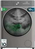 Cecotec Waschmaschine 10-6Kg 10680 1400, Inverter Plus Motor, 16 Betriebsprogramme, Trockner Frontbeladung Bolero Wash&Dry Inverter Steel A. U, MIN