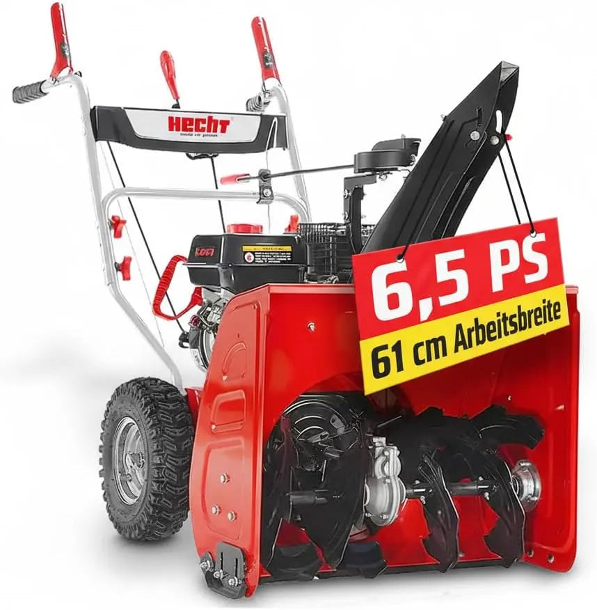 Schneefräse HECHT Starke, 61 cm Arbeitsbreite, 53 cm Arbeitshöhe, 2-stufig, 13 m Auswurfweite, 6-Vorwärts- & 2-Rückwärtsgänge, Benzin von HECHT