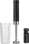 Kabelloser Stabmixer ZWILLING XTEND, Starterset akkubetrieben & Ladestation, in Schwarz, 110 Watt, BLDC-Motor, inklusive. Mixbecher