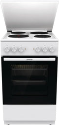 Gorenje Grill GE5A23WH, Pizza Mode 300°C, Fassungsvermögen 74 Liter, Standherd, PerfectGrill, AquaClean, Made in Europe, weiß