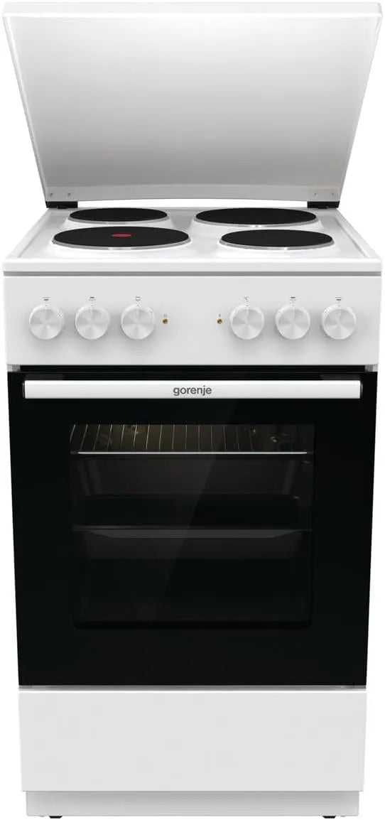 Gorenje Grill GE5A23WH, Pizza Mode 300°C, Fassungsvermögen 74 Liter, Standherd, PerfectGrill, AquaClean, Made in Europe, weiß