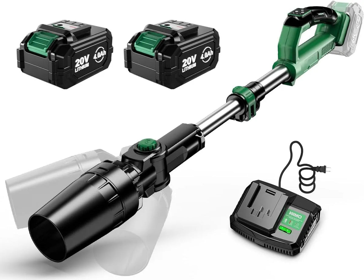 Laubbläser CFM 280 MPH 4000 Kimo, 94 cm Teleskopstange, 4000 mAh, 750, kabellos, min, 3 Geschwindigkeitsstufen mit Smart-Panel, Gewicht 1,1 kg